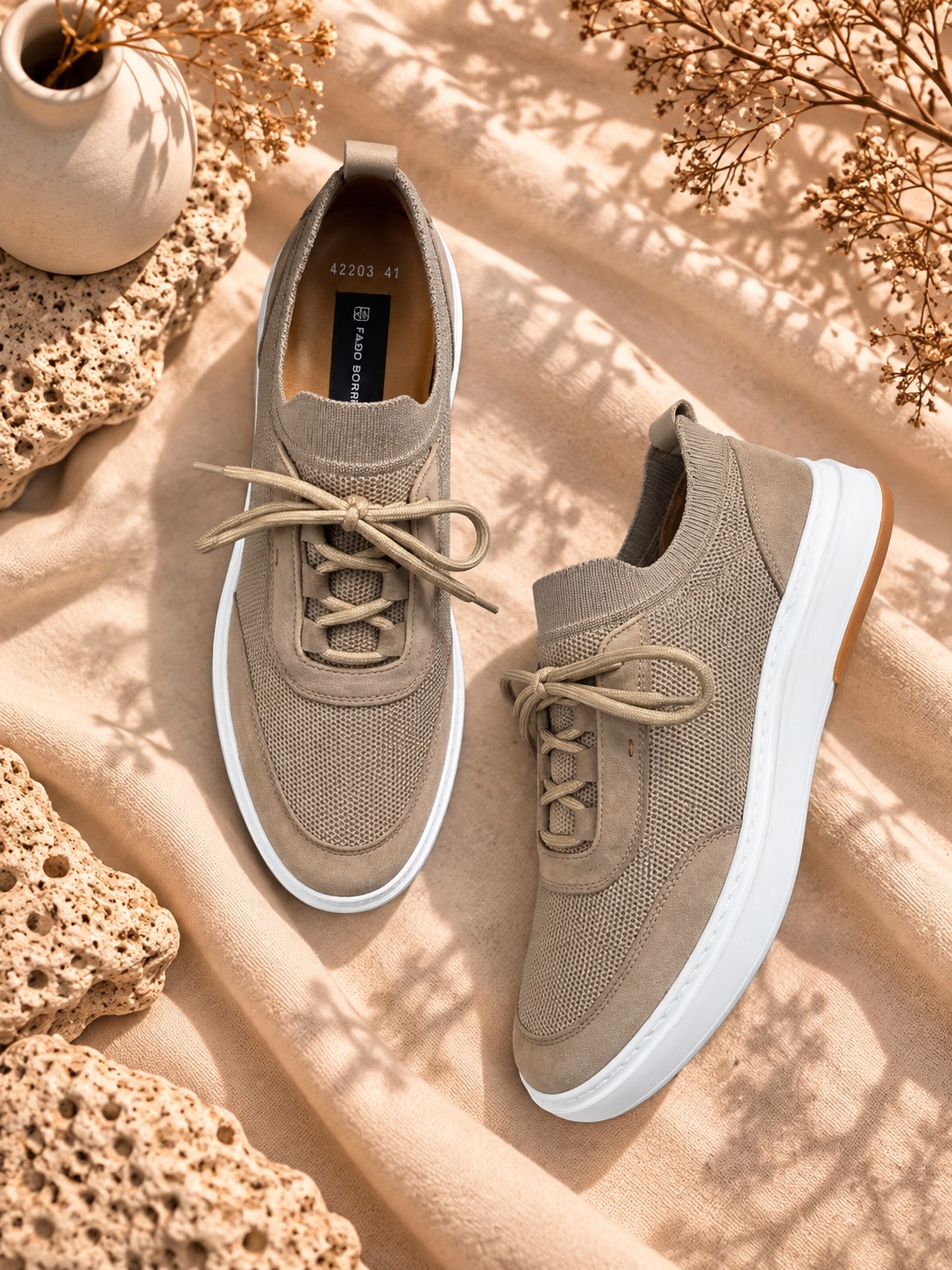 42203 Bej Sneaker