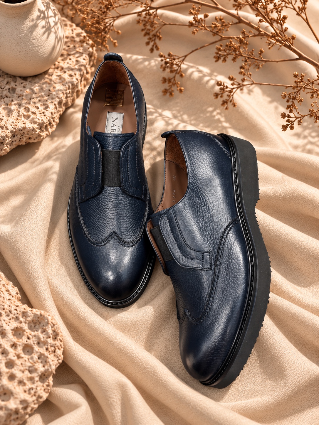Alberto Nardelli Lacivərd Elastik Slip-On