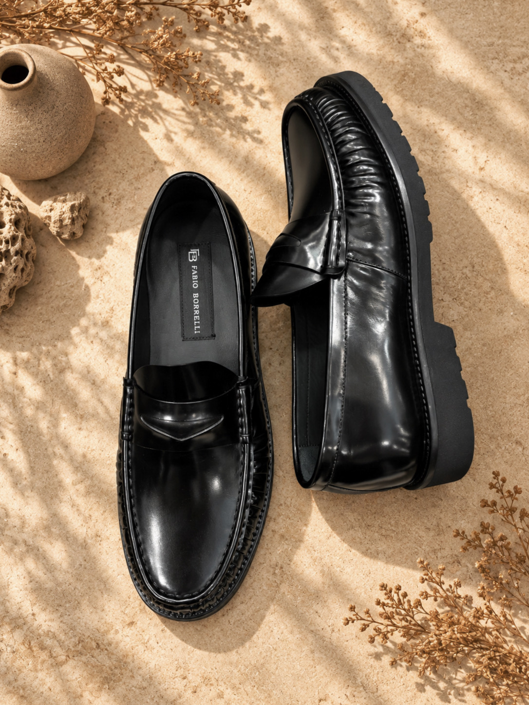 Prato Black Penny Loafer